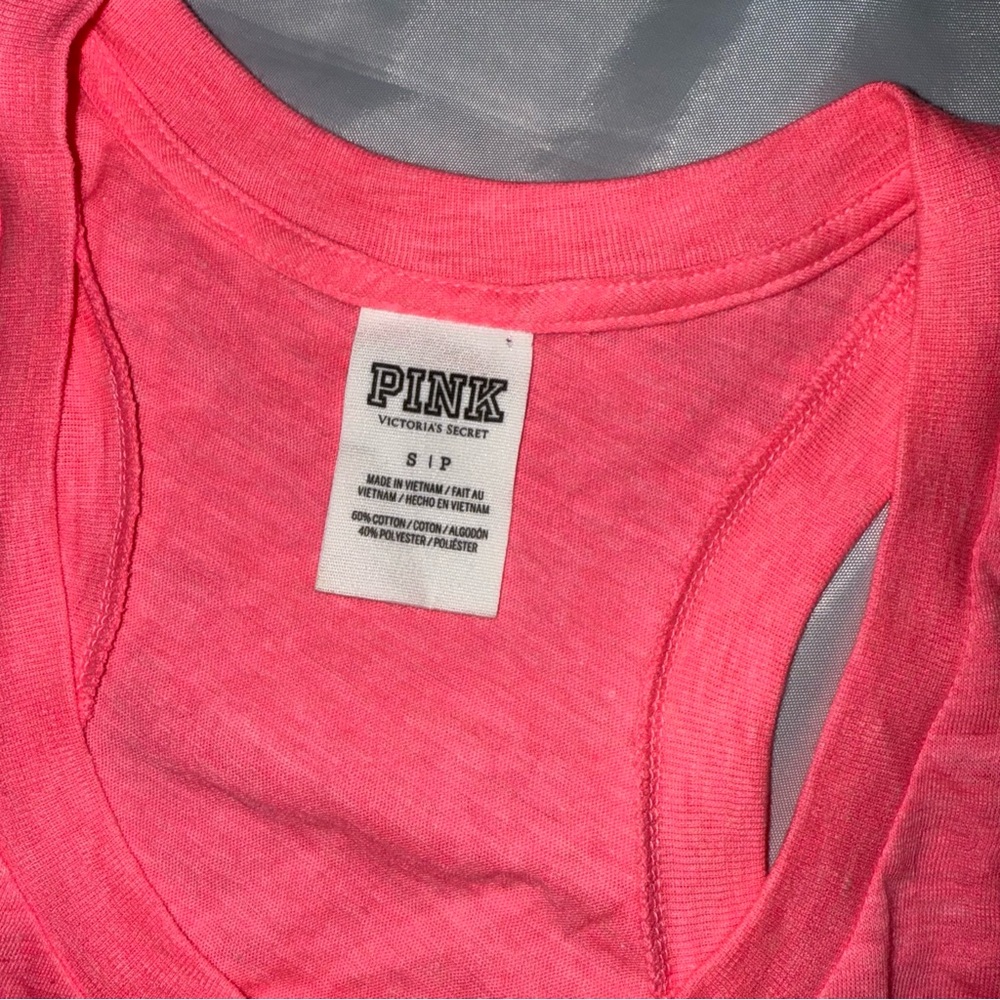 Victoria’s Secret “Pink” Hot Pink/Gray Gold Sequins Ladies Small Tank Top Bling‎ - Picture 7 of 10